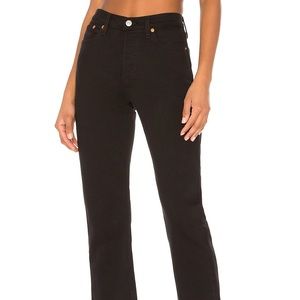 Levi’s Wedgie Straight Black Jeans